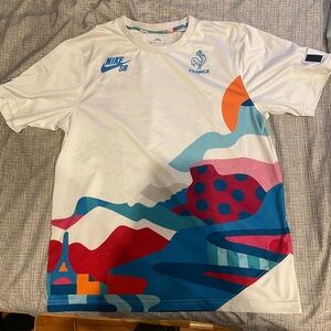 NIKE SB Olympic skateboarding shirt team France
